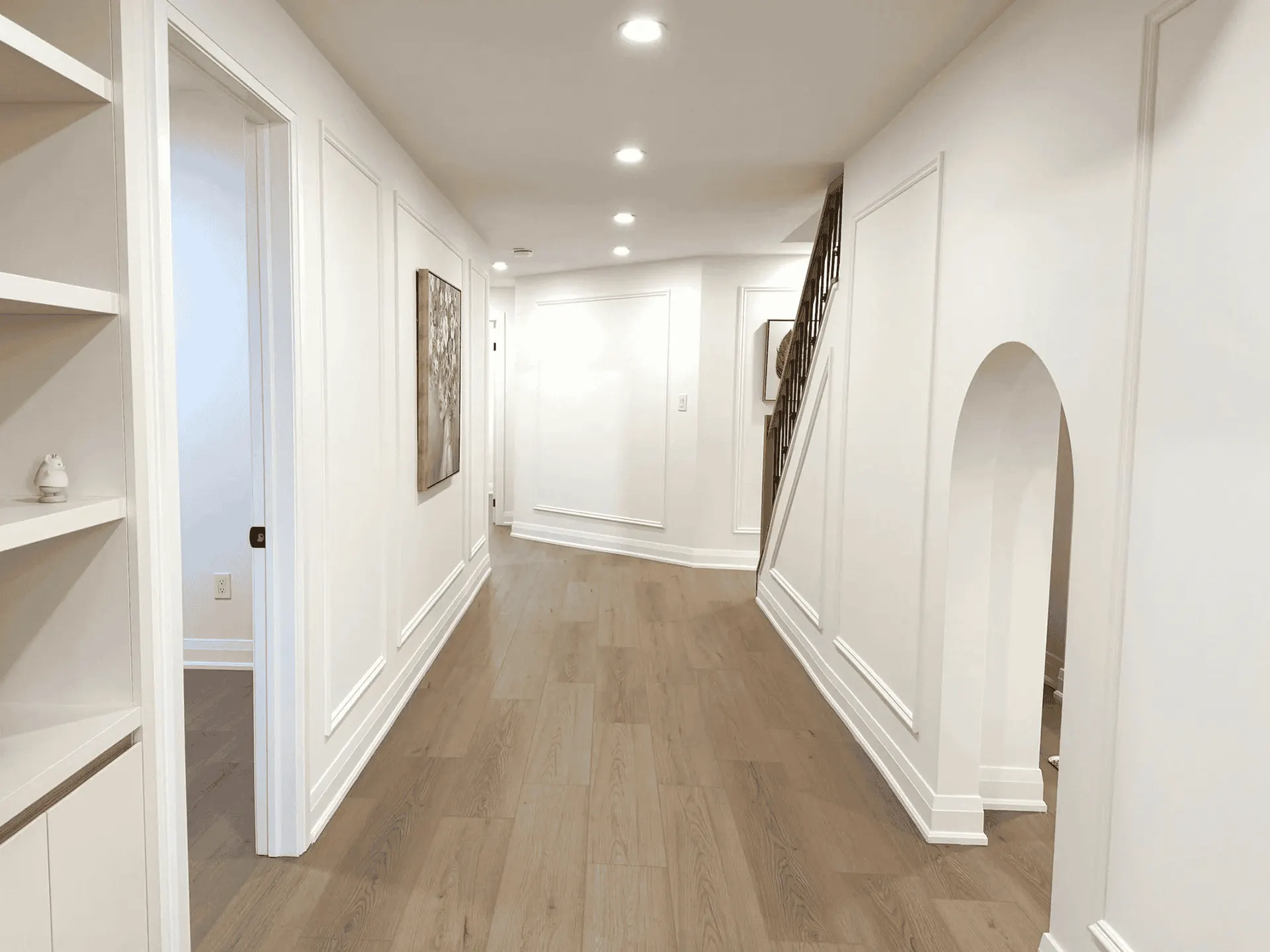 Finished basement renovation with rec room — Y2 Design & Build